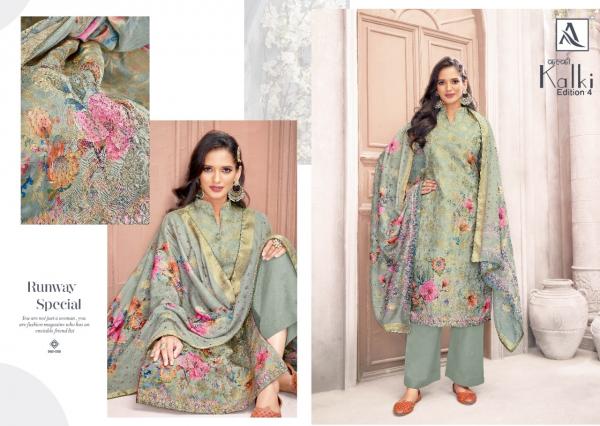 Alok Kalki 4 Jacquard Print Unstich Dress Material Edition